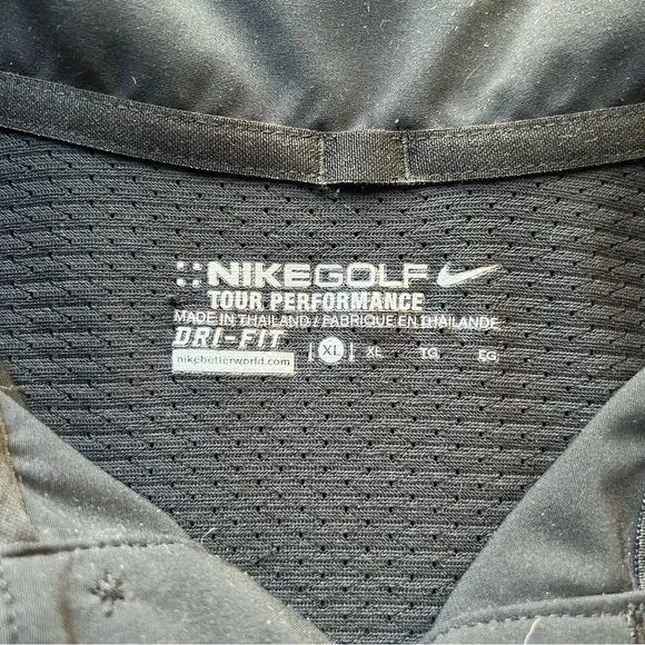 Nike Men's Polo Shirt with Pocket - Black - Picture 2 of 9